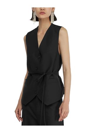 Black wool waistcoat SEMI COUTURE | Y5WI02Y690